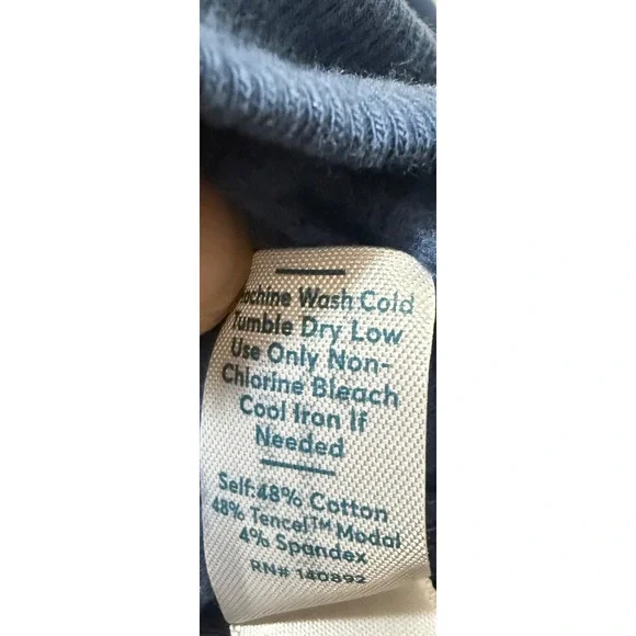 Marine Layer Women's Blue Full Zip Hoodie Sweatshirt Size S Made in USA‎ - Picture 5 of 6